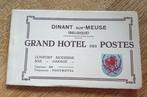 Grand Hotel des Post Dinant ansichtkaartenboekje, Verzamelen, Ansichtkaarten | Buitenland, België en Luxemburg, Ongelopen, Ophalen of Verzenden