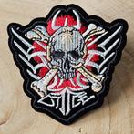 Strijk embleem Iron on Patch applicatie schedel  Strijk embl, Hm, Nieuw, T, Ophalen of Verzenden