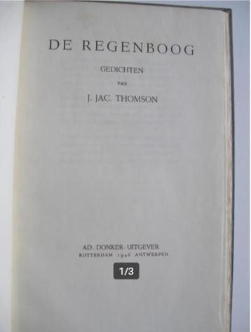J.J. Thomson - De regenboog - 1946 beschikbaar voor biedingen