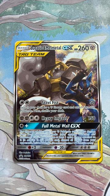 Lucario & Melmetal Gx tag team Sm192 promo NM pokemon kaart beschikbaar voor biedingen