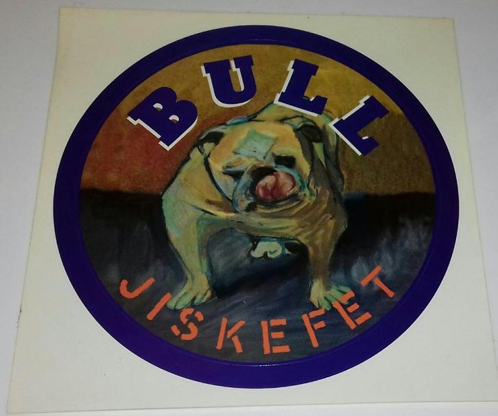 Jiskefet PROMO STICKER " BULL " - ORIGINEEL UIT 1997, Verzamelen, Film en Tv, Nieuw, Tv, Foto of Kaart, Verzenden