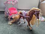 Origineel Barbie Koets en lopend (repareren) paard, Ophalen of Verzenden, Gebruikt, Complete set