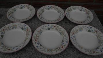 Woods Spring fields 6 diepe soep borden 23 centimeter zgan beschikbaar voor biedingen