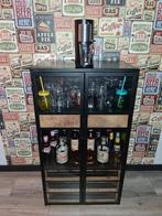 Industriële Barkast met Glasdeuren (onderframe in opslag), Ophalen, Gebruikt, 100 tot 150 cm, 50 tot 100 cm