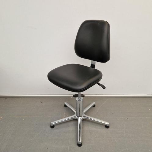 Medisit werkstoel - Kappersstoel - zwarte skai, Huis en Inrichting, Stoelen, Zwart, Ophalen of Verzenden