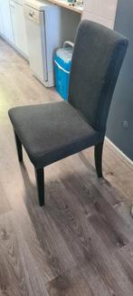 6 Grijze Stoffen Eetkamerstoelen, Huis en Inrichting, Stoelen, Hout, Gebruikt, Ophalen of Verzenden, Vijf, Zes of meer stoelen