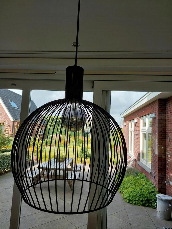 2 stuks ETH Hanglamp Wire Zwart 50x50, Huis en Inrichting, Lampen | Hanglampen, Nieuw, Minder dan 50 cm, Metaal, Ophalen