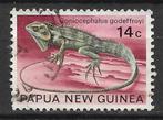 Papua & New Guinea 1972 Reptiel hoekkophagedis, Verzenden, Gestempeld