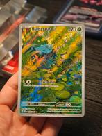 Bulbasaur 166/165 - Zeldzame Foil Pokémonkaart, Ophalen of Verzenden, Zo goed als nieuw, Losse kaart, Foil