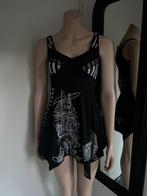 SAVE THE QUEEN   mooie tuniek  MAAT S  NIEUW  (TRAVELSTOF), Zwart, Nieuw, Maat 36 (S), Save the Queen