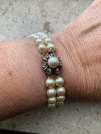 Zilveren armband met parels en steentjes Vintage 835, Gebruikt, Verzenden, Zilver, Zilver