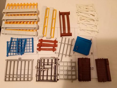 Playmobil diverse hekken, hekjes en ladders, Kinderen en Baby's, Speelgoed | Playmobil, Gebruikt, Los playmobil, Ophalen of Verzenden