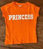 Oranje t-shirt mt 92 ‘princess’ meisje Koningsdag, Ophalen of Verzenden, Zo goed als nieuw, Meisje, Shirt of Longsleeve