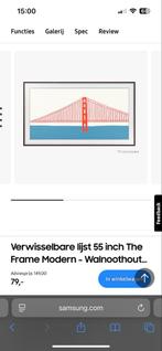 Samsung The Frame 55 inch Wissellijst - Bruin, Ophalen of Verzenden, Nieuw