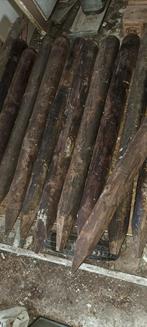 Houten Palen in Teer 17 keer, Tuin en Terras, Ophalen, Gebruikt, Minder dan 180 cm, Palen