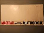 MASERATI QUATTROPORTE BROCHURE  1968, Ophalen of Verzenden