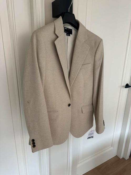 Asos colbert beige maat 48, Kleding | Heren, Kostuums en Colberts, Nieuw, Maat 48/50 (M), Beige, Ophalen of Verzenden