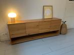 Kave Home Alguema dressoir hout, 200cm breed, eiken fineer, Ophalen, Met deur(en), Zo goed als nieuw, 200 cm of meer