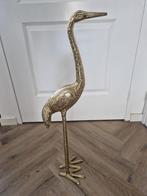 Gouden Kraanvogel - 78cm Decoratie, Huis en Inrichting, Ophalen, Nieuw