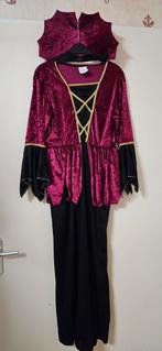 Bordeauxrode vampire jurk, maat M, Kleding | Dames, Carnavalskleding en Feestkleding, Ophalen of Verzenden, Zo goed als nieuw