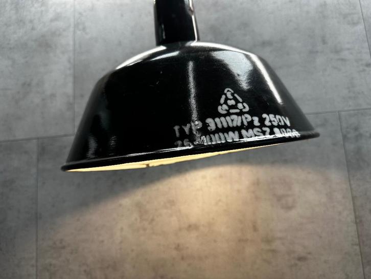 zwart emaille hanglamp - N3438, Huis en Inrichting, Lampen | Hanglampen, Minder dan 50 cm, Ophalen of Verzenden