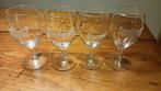 4 Wijnglazen met Paleis Soestdijk, Ophalen, Glas of Glazen, Overige stijlen, Glas