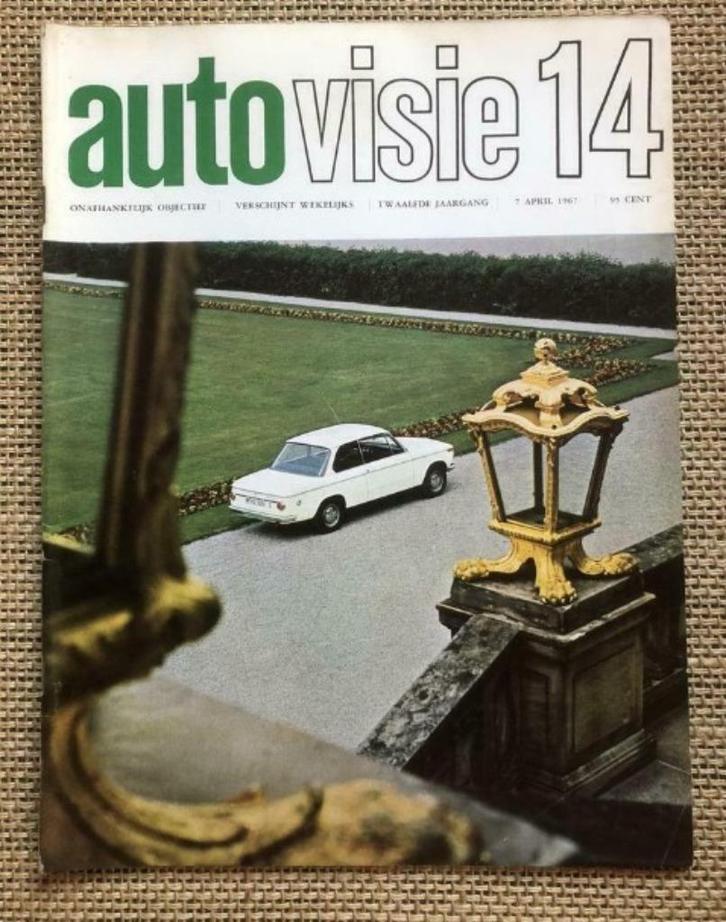 AutoVisie 1967: Fiat 125, Glas 1304 (test), OPUS, Boeken, Auto's | Folders en Tijdschriften, Gelezen, Algemeen, Ophalen of Verzenden