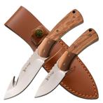 ELK RIDGE | DOUBLE HUNTER SET | ZEBRA WOOD, Verzamelen, Militaria | Algemeen, Mes of Dolk, Overige gebieden, Overige soorten, Elk Ridge
