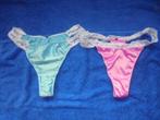 2 strings satijn Tezenis, Kleding | Dames, Ondergoed en Lingerie, Verzenden, Overige kleuren, String