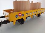 Marklin 54101 Spoor 1 Lage boordwagen SBB met lading., Verzenden, Gelijkstroom of Wisselstroom, Wagon, Zo goed als nieuw