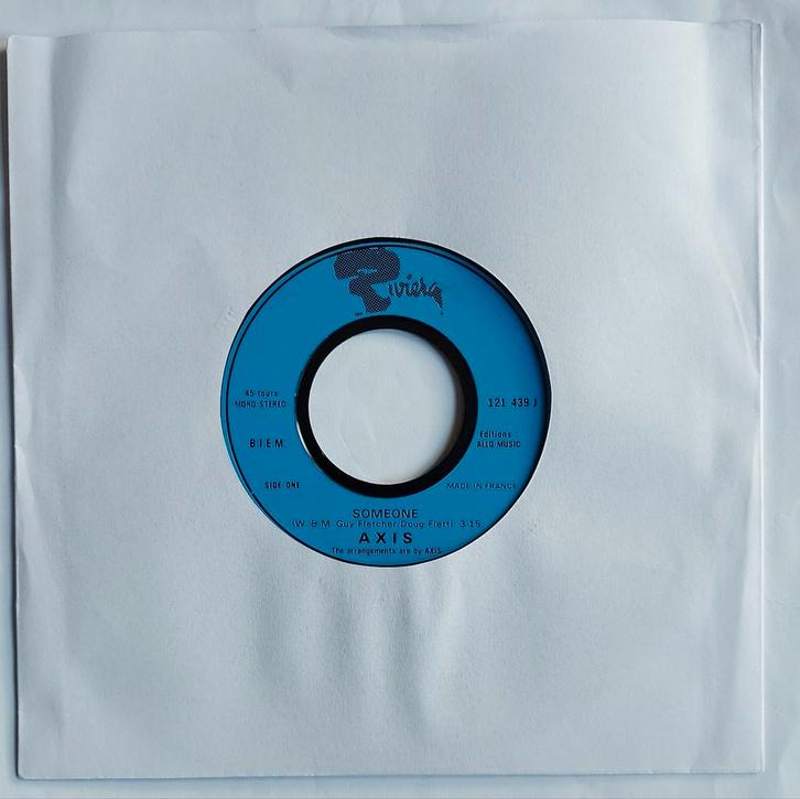 Axis - Someone, Cd's en Dvd's, Vinyl Singles, Gebruikt, Single, Pop, 7 inch, Ophalen of Verzenden
