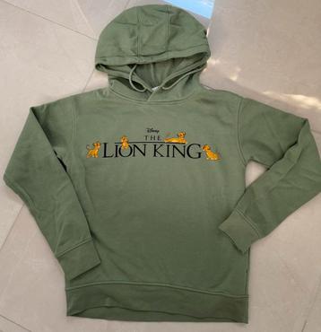Jongens trui lichtgroen 32 34 2XS Disney lion king hoodie  beschikbaar voor biedingen