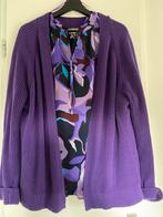 Blouse StreetOne en bijpassend vest Geisha maat XL/42 paars, Ophalen of Verzenden, Zo goed als nieuw, Maat 42/44 (L), Paars