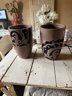 Aangeboden mooie bloempotten, Gebruikt, Rond, Ophalen of Verzenden, Aardewerk