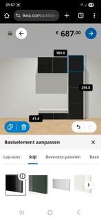 Ikea besta tv-meubel wit met hoogglans zwarte fronten., Ophalen, Gebruikt, 25 tot 50 cm, Minder dan 100 cm