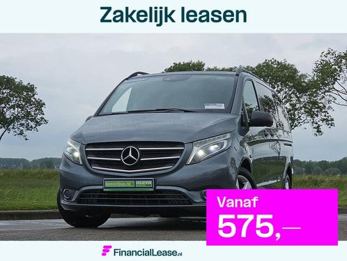 MERCEDES-BENZ VITO 119 CDI l2 dubbel cabine led, Auto's, Bestelauto's, Bedrijf, Lease, Financial lease, ABS, Airconditioning, Centrale vergrendeling