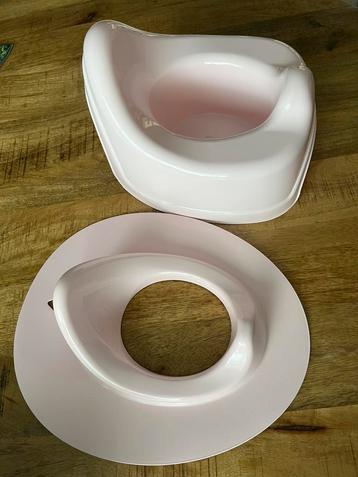 Plaspotje en wc verkleiner licht roze  beschikbaar voor biedingen