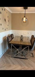 Complete eettafel en salontafel, Ophalen of Verzenden, Zo goed als nieuw
