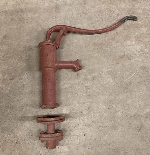 Oude gietijzeren zwengel - grondwater oppompen, Antiek en Kunst, Antiek | Overige Antiek, Ophalen of Verzenden