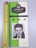 Origineel London Records supplement Maart 1958, Ricky Nelson, Cd's en Dvd's, Vinyl | Overige Vinyl, Overige formaten, Ophalen of Verzenden