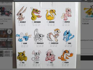 Joe Ledbetter Chines Zodiac set 12 stuks in display box beschikbaar voor biedingen