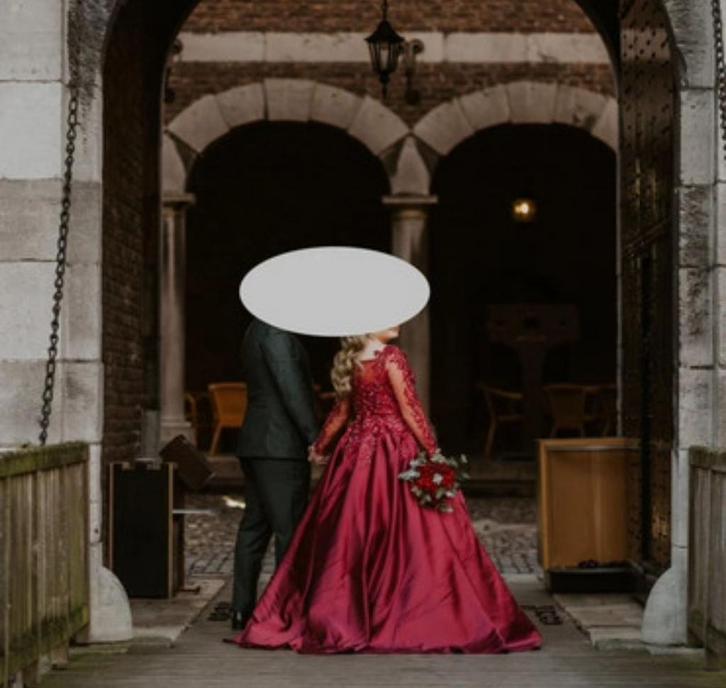 Kinalik, Kleding | Dames, Gelegenheidskleding, Zo goed als nieuw, Galajurk, Rood, Ophalen