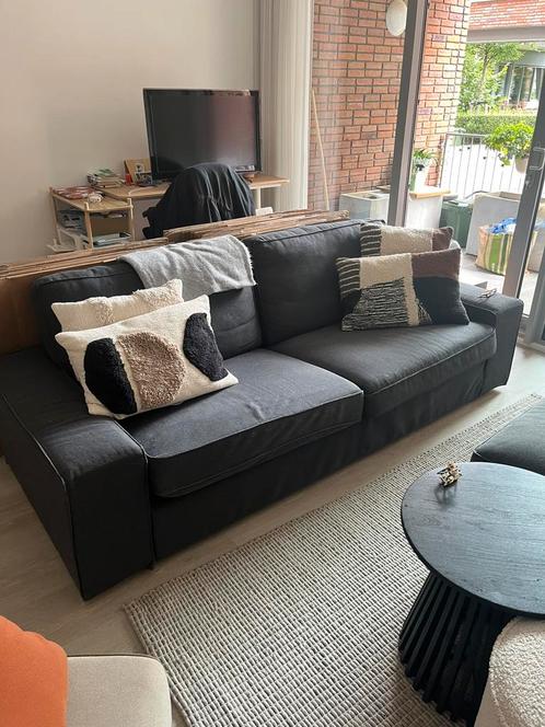 Ikea kivik 3-zits bank + hocker, Huis en Inrichting, Banken | Complete zithoeken, Zo goed als nieuw, Stof, Ophalen of Verzenden