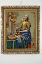 Het melkmeisje - Vermeer - Borduurwerk, Minder dan 50 cm, 50 tot 75 cm, Ophalen of Verzenden, Zo goed als nieuw