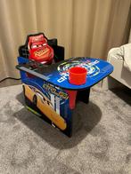 Kinder houten Cars tafel bureautje met rode beker met deksel, Ophalen of Verzenden, Zo goed als nieuw