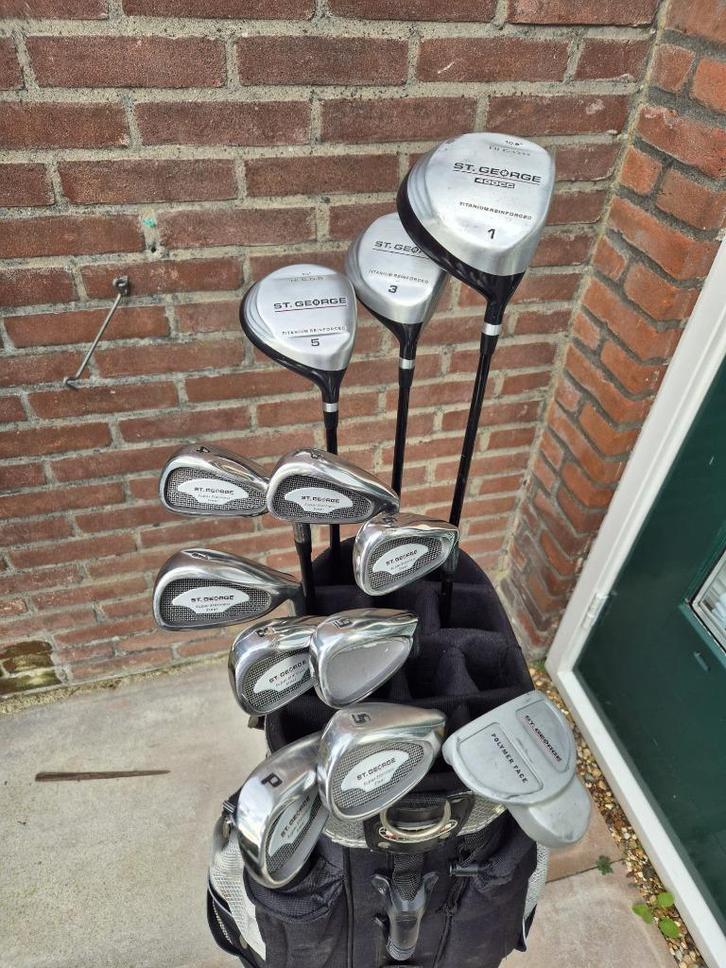 St George heren golfset compleet en verlengd €159,-, Sport en Fitness, Golf, Zo goed als nieuw, Set, Ophalen of Verzenden