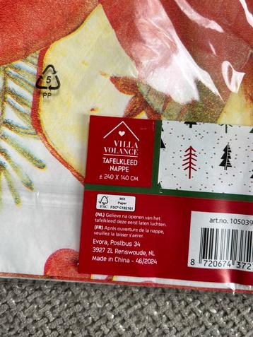 Nieuw Tafelkleed Villa Volance 240x140cm kerst herfst niruw beschikbaar voor biedingen