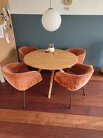 Set van 4 nette eetkamerstoelen - van €130 nu €40 per stoel!, Huis en Inrichting, Tafels | Eettafels, Ophalen, 50 tot 100 cm, Overige materialen