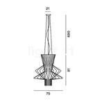 Foscarini hanglamp, Huis en Inrichting, Lampen | Hanglampen, Ophalen of Verzenden, Zo goed als nieuw, Minder dan 50 cm