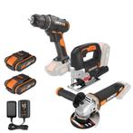 WORX WX955 20V Accu Gereedschapset | Boormachine WX100 | Dec